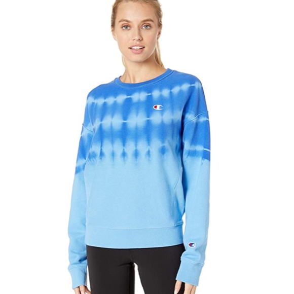champion reverse weave tie dye sweatshirt